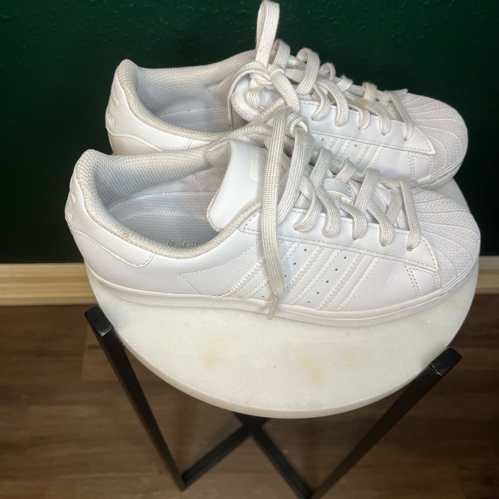Adidas Superstar White Sneakers Women’s Size 5